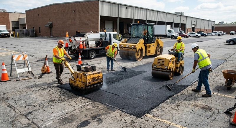 Asphalt Parking Lot Repair in San Diego, CA