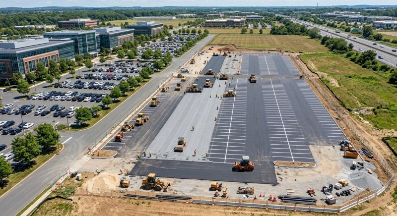 Parking Lot Installation in Savannah, GA